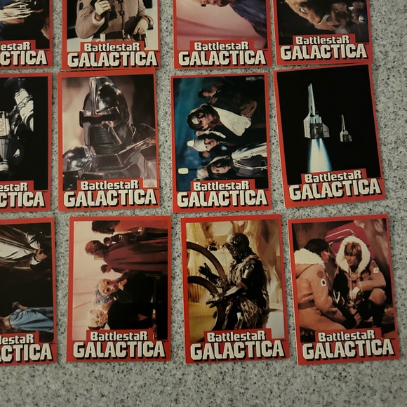 Complete 1978 Vintage Battlestar Galactica Collectors card set 1-36 - Picture 15 of 16